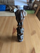 Weeping Buddhas Hand Carved  Wooden Figure