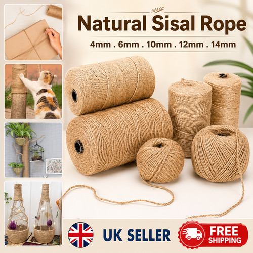 Natural sisal rope 4mm - sisal,