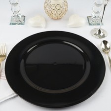 6 pcs 13" BLACK Round CHARGER