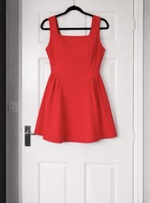 Boohoo Red Wide Strap Skater