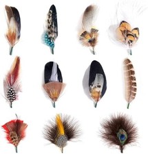 MIX BROWN Hat Feathers