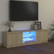 TV Cabinet with LED Lights, TV Stand, Media Entertainment Centre Unit vidaXL