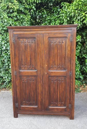 Antique oak wardrobe - antique,