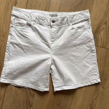 TU Women's White Denim Shorts