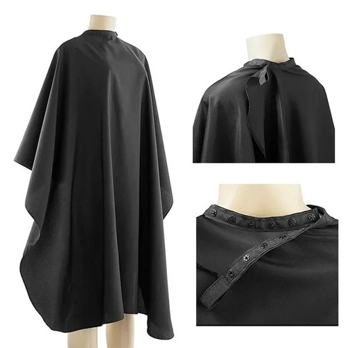 Black hairdressing cape - black,