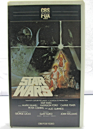 Star wars vhs rare - star, 1985