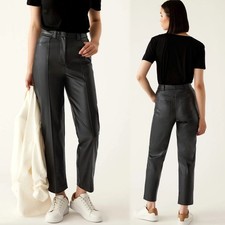 M&S faux Leather Straight Leg