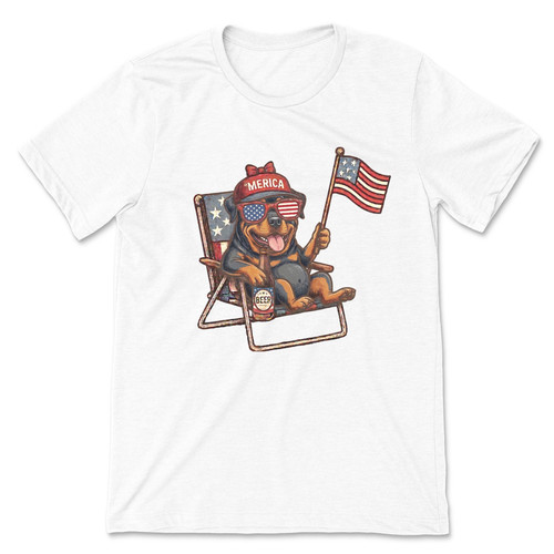 Patriotic rottweiler shirt - rottweiler,