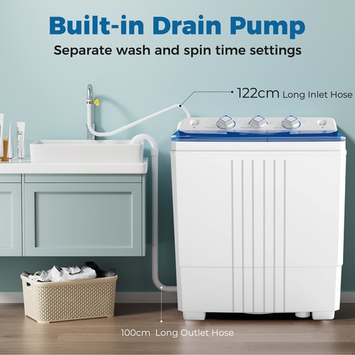 Compact washing machine twin - washing,