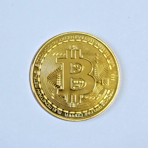 Physical gold plated bitcoin - physical, gold-plated