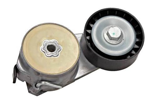 Ribbed belt tensioner - belt, lever