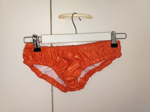 Orange pvc fetish sissy - pvc, fetish/sissy