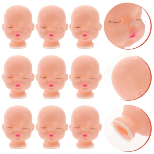 10pcs durable vinyl doll heads - 10pcs,