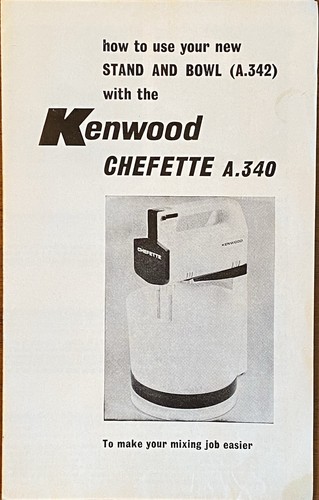 Kenwood chefette 340 stand - a.340,