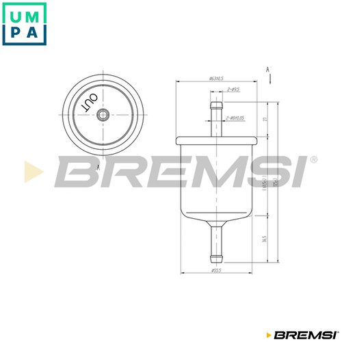 Fuel filter fe1514 for - fuel,