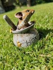 Stunning Vienna Bronze Mouse Rat Sat In A Honey Pot Signed Franz Bergman 