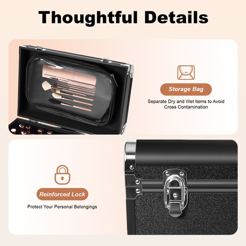 Rolling makeup train - train, case