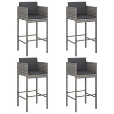4x Bar Stools with Cushions