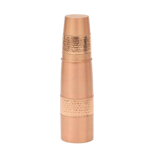 Copper glass bottle with - copper,
