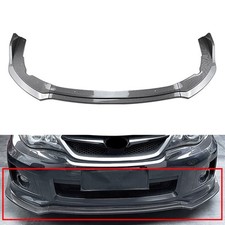 Front Bumper Spoiler Splitter Lip Carbon Fiber Fit Subaru Impreza WRX STI 11-14