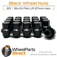 Wheel Nuts (20) 16x1.5 Black