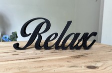 Relax Word Sign Home Decor
