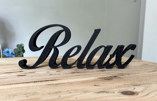 Relax word sign home decor - home,