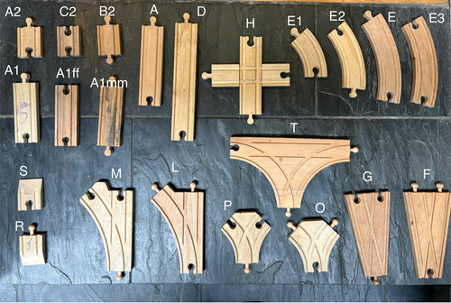 Brio wooden train track - , pieces