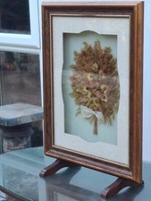 *FRANK LLOYD'S Dried Wild English Flowers Firescreen/wall art-STAMPED-Free Dlvy