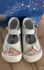 BELLAMY CHAUSSURES D'ANFANT JITAN EMBELLISHED  GIRL'S WHITE LEATHER SHOES