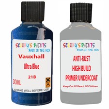 Paint Touch Up For Vauxhall Zafira Ultra Blue 21B With Primer