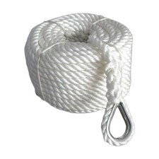 3 Strand White Nylon Boat