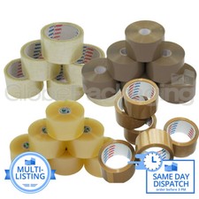 QUALITY STRONG BROWN AND CLEAR PACKING TAPE - 48mm x 66M & 150M 2" *OFFER*