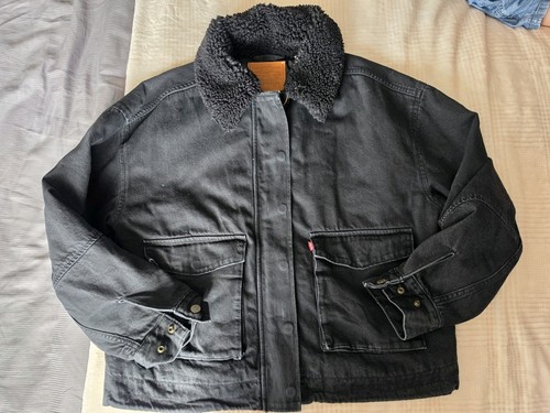 Levi sherpa trucker black - levi’s,