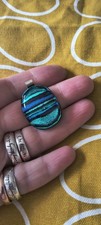Sterling Silver Dichroic Glass