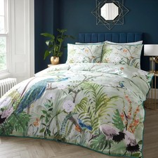 Sanderson for National Trust Tilia Lime Duvet Cover Set King Size Gold