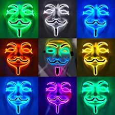 Light Up Led Mask V Vendetta