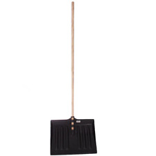 SNOW SHOVEL PUSHER SCOOPER MUCKING OUT GARDEN CAR SPADE WINTER LIGHTWEIGHT