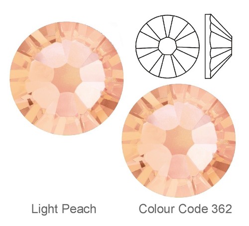 Swarovski crystals light peach - crystals,