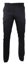 Men's Black Satin Trousers
