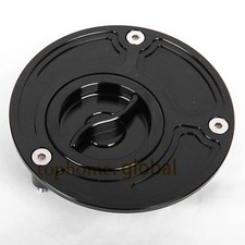 Fuel Gas Cap fit Yamaha R1 R6 R3 FZ1 FZ6 FJR1300 MT07 Black Keyless Tank Cover