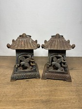 2 VINTAGE CAST IRON RUSTY