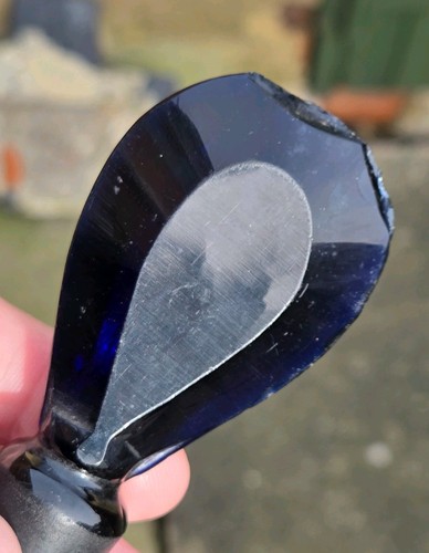 Georgian bristol blue decanter - bristol,
