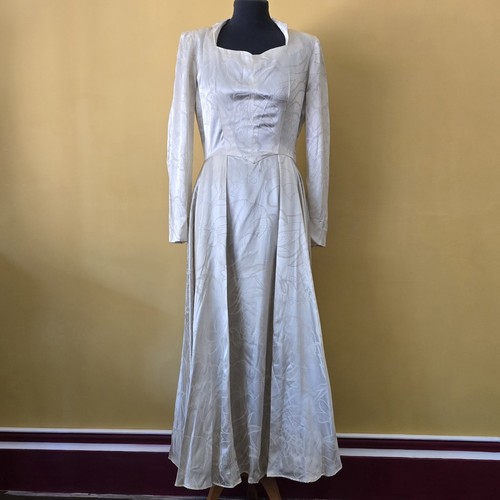 Vintage 1940s satin wedding