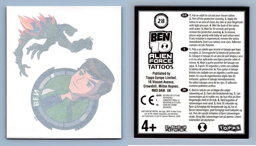 Ben alien force 28 topps - ben,