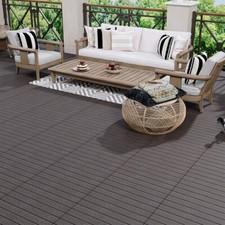Garden Deck Tile Decking Patio Balcony Interlocking Composite Floor Decoration