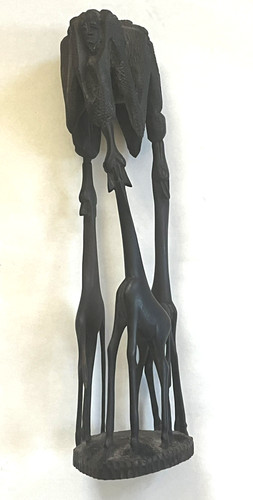 Vintage makonde ebony wood - vintage,