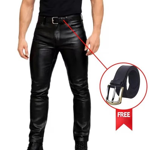 Mens genuine leather pants - mens,
