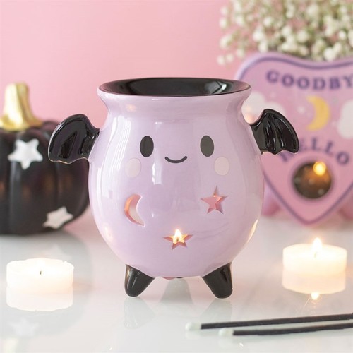 Pastel bat brew cauldron oil - bat,