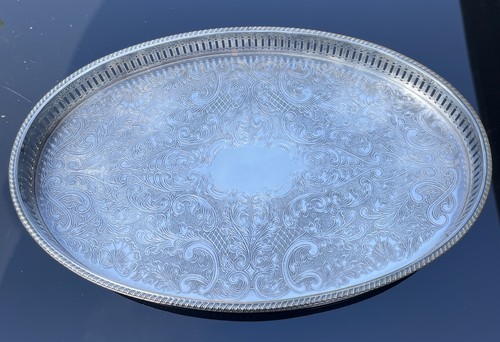 Vintage silver plate - plate, serving